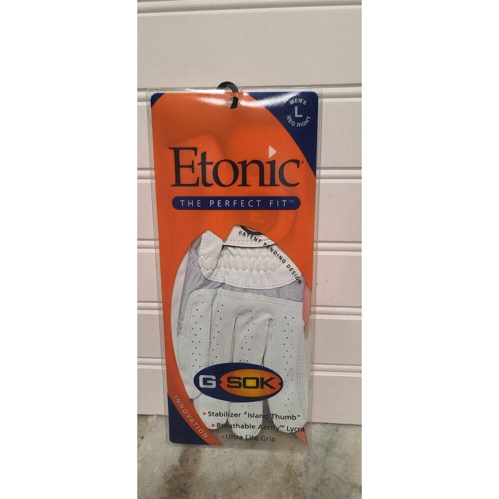 Etonic GSOK The Perfect Fit Glove White Cabretta Leather Size Men's Right L NEW